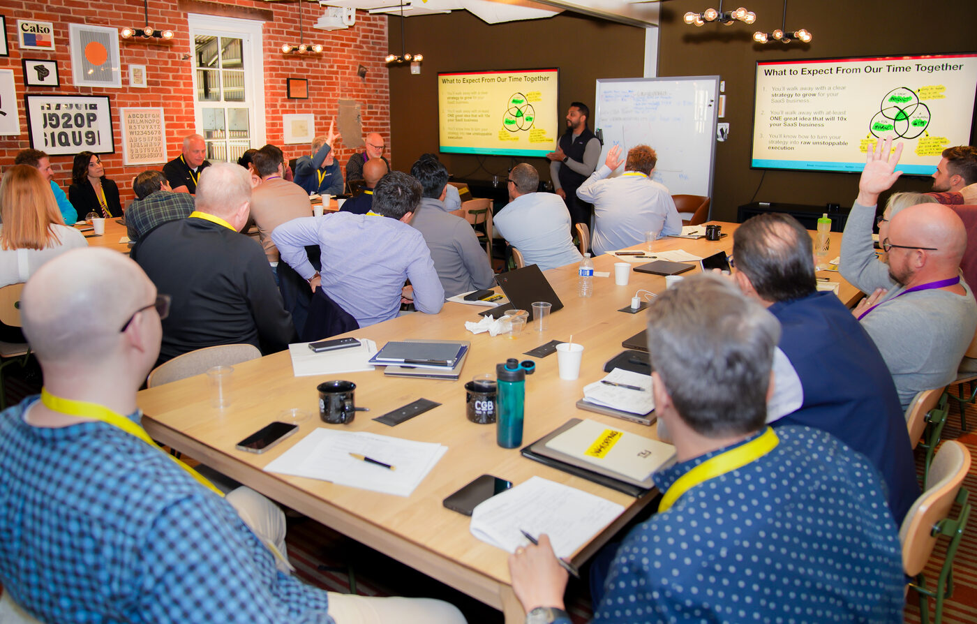 TK leading a session at an Unstoppable GTM Immersive