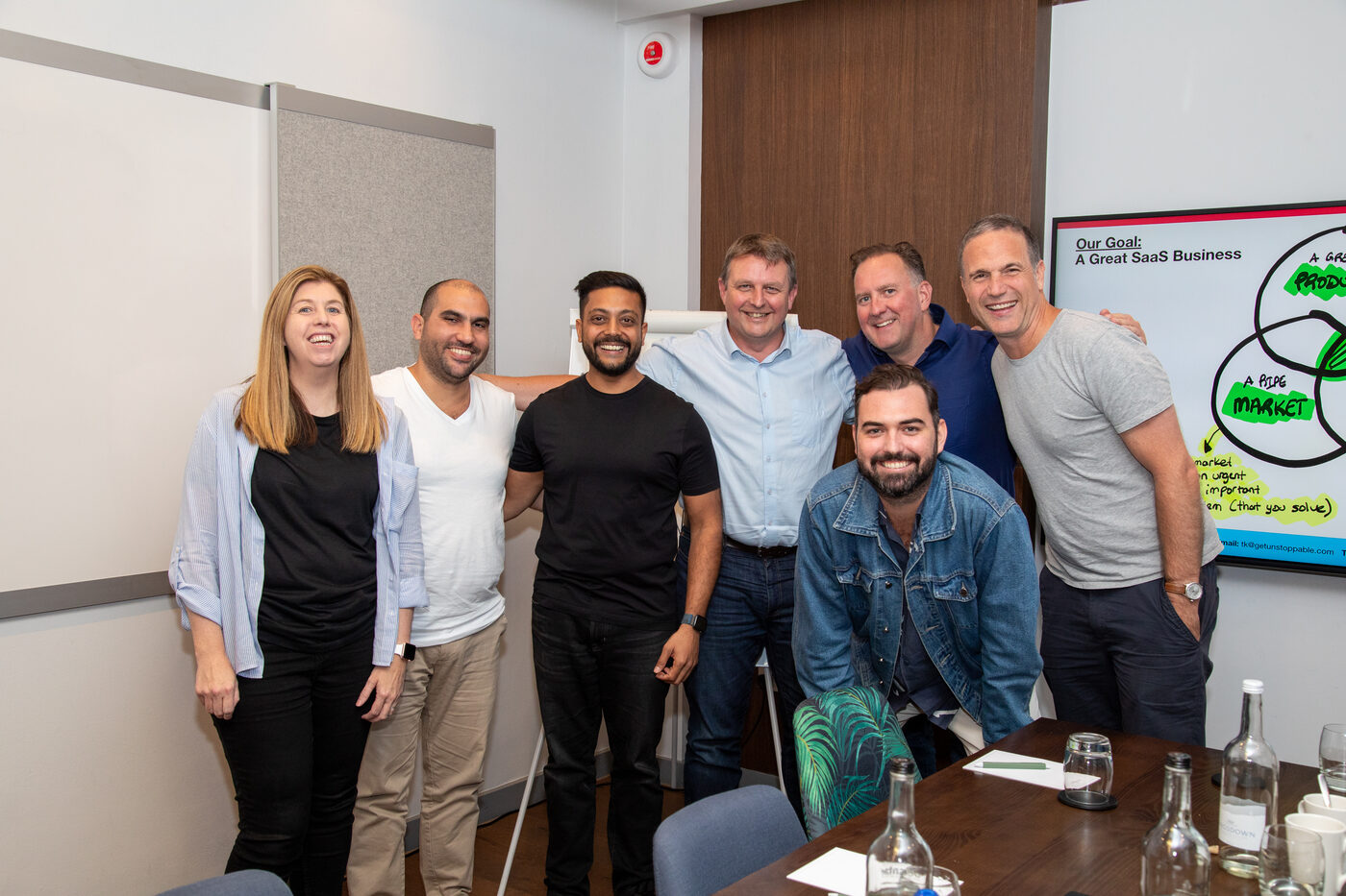 Founders celebrating at an Unstoppable dinner